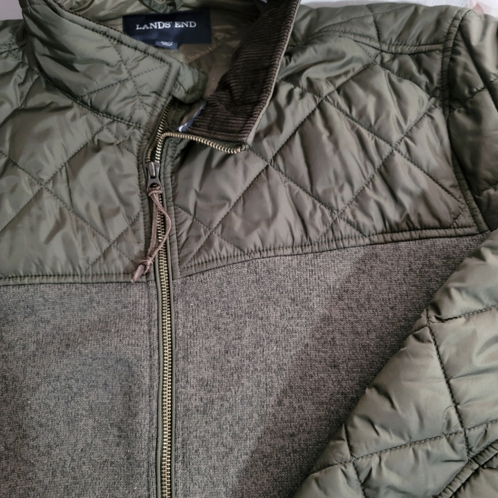 Lands End Lightweight Sweater Jacket